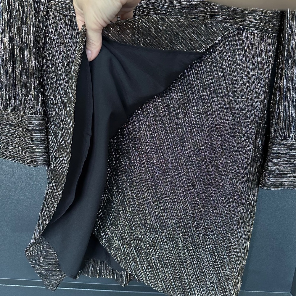 NWT | The Kooples | Metallic Tulip Skirt Mini Dress - Picture 9 of 12
